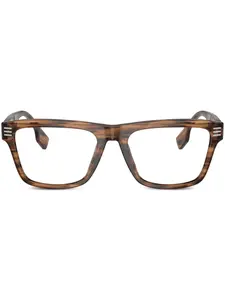Очки в квадратной оправе с логотипом Burberry Eyewear, коричневый