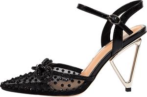 Туфли-лодочки с острым носком и сетчатой отделкой Ninety Union Gloria, черный