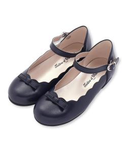 Туфли с волнистым краем и лентами (17-20 см)