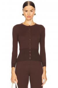 Вязаный кардиган от марианны марадоны L'Academie, коричневый