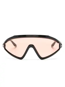 Солнцезащитные очки-маска Lorna TOM FORD Eyewear, черный