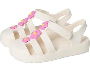 Детские сандалии Crocs Classic Fisherman (Little Kid/Big Kid) Crocs Kids, Chalk/Flower