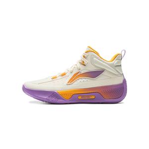 LINING YOUNG Амортизация rebound высокие детские баскетбольные кроссовки ecru kids