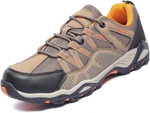 Мужские походные кроссовки для улицы, легкие и дышащие, для прогулок, противоскользящие кроссовки для трейл-раннинга, для работы и путешествий Qacksv, коричневый