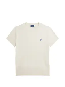 Футболка с логотипом и круглым вырезом Polo Ralph Lauren, бежевый