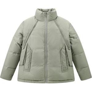 PEACEBIRD MEN Куртка мужская Light Ice Green 1 с воротником стойкой утепленная