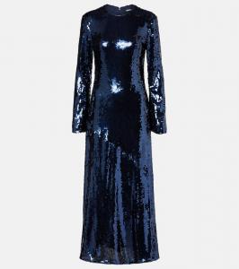 Платье с пайетками Rotate, Sky Captain