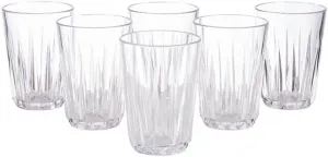 Чашка APS "Тритан", (набор, 6 шт), Производство Германия, 6 шт Ø 9х15,5 см, 500мл, цвет crystal clear