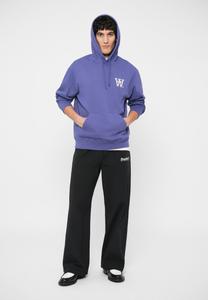 Толстовка DOUBLE A BY W.W. CASS CHEST PRINT HOODIE UNISEX, Skipper Blue/Blue