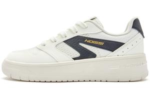 QIAODAN Кроссовки для скейтбординга женские, низкие, цвет слоновой кости/черный