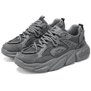 WARRIOR Устойчивые к истиранию утепленные низкие кроссовки на платформе с эффектом увеличения роста унисекс - винтажный серый, цвет Vintage Gray