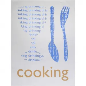 Кухонное полотенце stuco Газета Stuco, белый/синий/натуральный