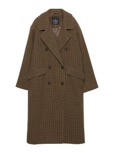 Пальто межсезонное Pull&Bear, коричневый/светло-коричневый