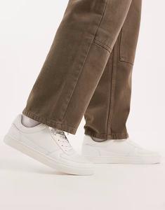 Белые кроссовки со шнуровкой и текстурированными вставками Asos Design