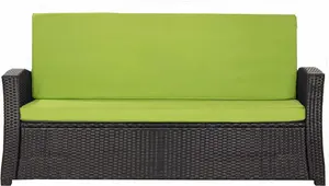 Подушка для скамейки 120×60×50x7 см, салатовый - подушка для сиденья садовой скамейки со съемным чехлом, удобная обивка для использования на улице и террасе Setgarden