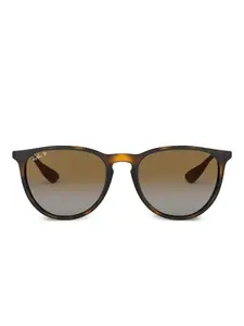 Солнцезащитные очки Erika RB4171 710/T5 в круглой оправе Ray-Ban, коричневый