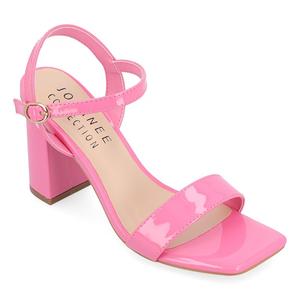 Туфли на блочном каблуке Journee Tivona, розовый