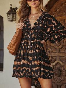 Короткое платье Milan Kiss, черный/бежевый