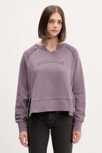 Хлопковая толстовка Guess Originals, фиолетовый