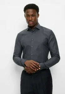 Очень узкая деловая рубашка в стиле «роял кент» Olymp No. Six, Anthrazit