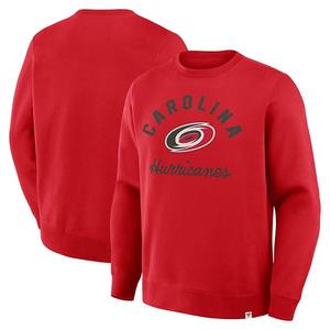Мужской красный свитшот carolina hurricanes stickler Fanatics