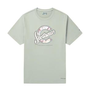 Columbia Футболка Regular T Shirt женская серо-зеленая