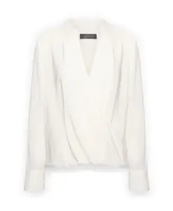 Блузка с оборками Elena Mirã², белый