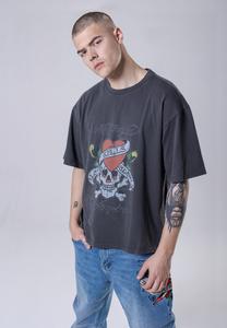 Футболка с принтом Love-Kills Slowly Ed Hardy, цвет washed black