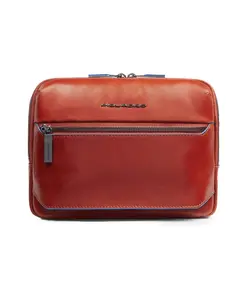 Синяя квадратная сумка через плечо Piquadro, красный