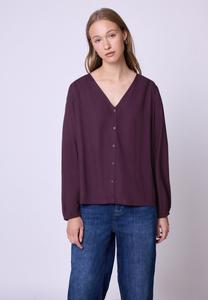 Блуза Street One Studio V-NECK MIT KNÖPFEN, Lila/Dark Purple