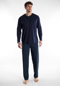 Пижамный комплект Götzburg SET, Blau Dunkel Allover/Dark Blue