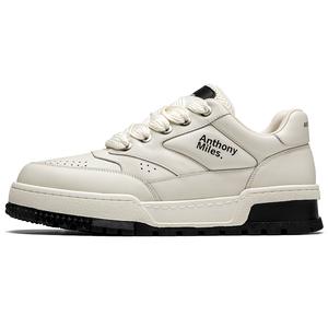 Anthony Miles Мужские низкие скейтерские кеды белые, цвет White