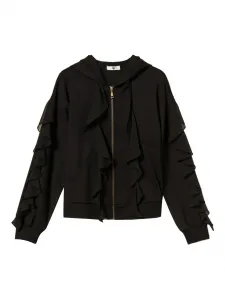 Толстовка с оборками TWINSET, черный