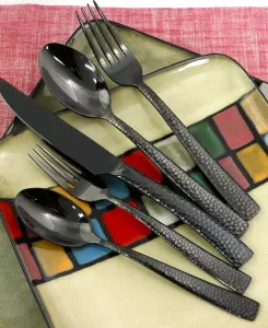 Набор столовых приборов Stonehenge из 20 предметов Gibson Home, black