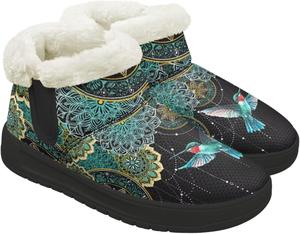 Chririnla Сапожки для женщин зимние утепленные обувь теплые лоферы мокасины зимние платформенные туфли уличные кроссовки 4.5-12