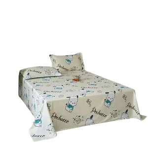 Sanrio 100% хлопок детские постельное белье с мультяшным принтом для односпальной/двуспальной кровати