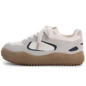 BINGO DUCK Женские низкие скейтерские кеды бежево-голубые, цвет Beige Blue