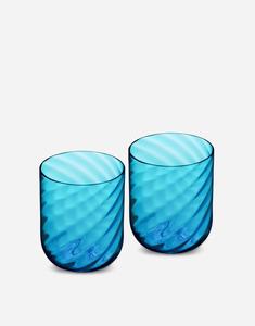 Набор из 2 стаканов для воды, выполненных вручную из муранского стекла Dolce&Gabbana, мультиколор