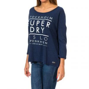 Женский свитер Nordic slouch Crew g60119xns с рукавами 3/4 Superdry, синий