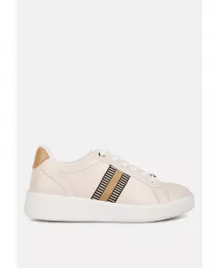 Женские кроссовки с вышивкой Loyalty London Rag, загар/бежевый