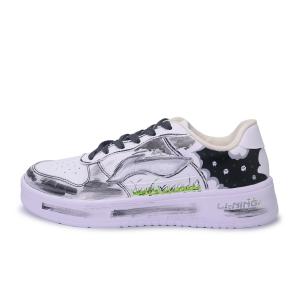 Li-Ning Li Ning Floating Boat устойчивые к истиранию, легкие и дышащие низкие кроссовки для скейтбординга Unisex Black White Gray