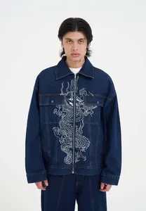 Куртка Ed Hardy DRAGON EMBROIDERED , Indigo/Blue Denim