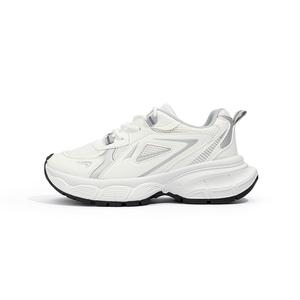 Нескользящие и дышащие низкие детские кроссовки для бега Babaya, белый/серый