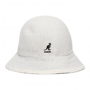 KANGOL Модифицированная акриловая акриловая полиэстер нейлоновая ведро шляпа унисекс белый, White