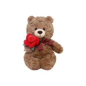 ZHUOQU Плюшевая кукла Rose Bear высотой 28,5 см