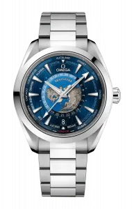 Часы seamaster aqua terra 150m co axial master chronometer gmt worldtimer 43 мм Omega