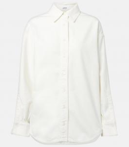 Хлопковая рубашка Loewe, белый