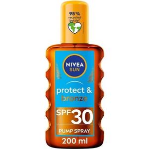 Масло-спрей для защиты от солнца и бронзы, 200 мл, SPF 30, Nivea
