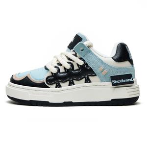Кроссовки SHOOT BRAND Skateboarding Shoes Unisex Low-top Blue/White, синий