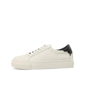 Кеды, скейтборд обувь женская низкая Boerdiqi, бежевый/черный